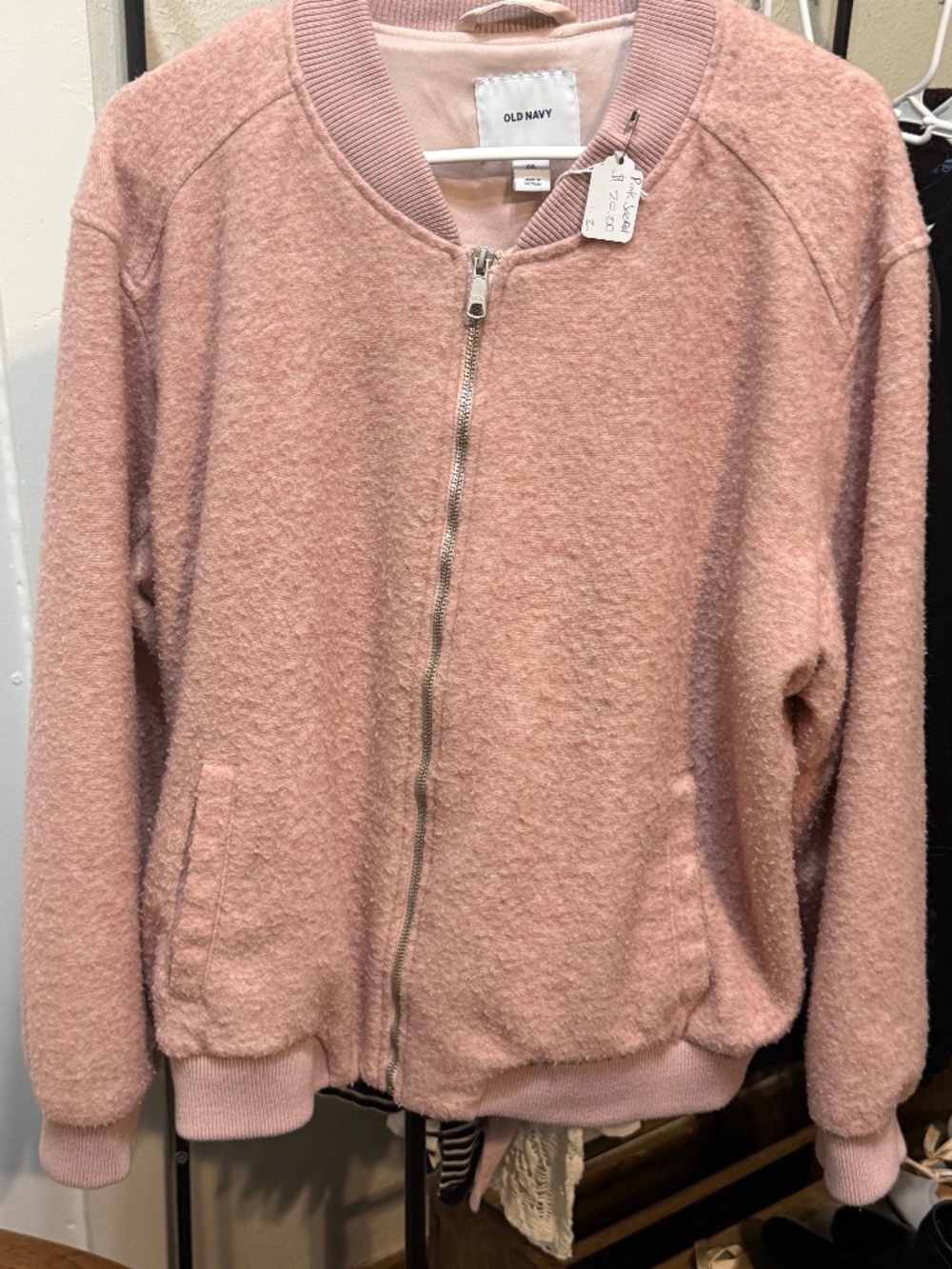 Pink bomber jacket